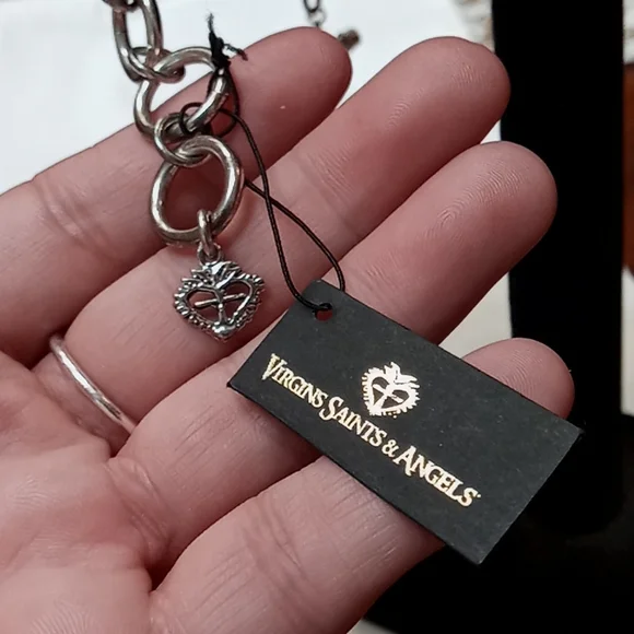 ✴ Virgins Saints & Angels Silver-tone San Benito Toggle Bracelet NEW! - Picture 5 of 16